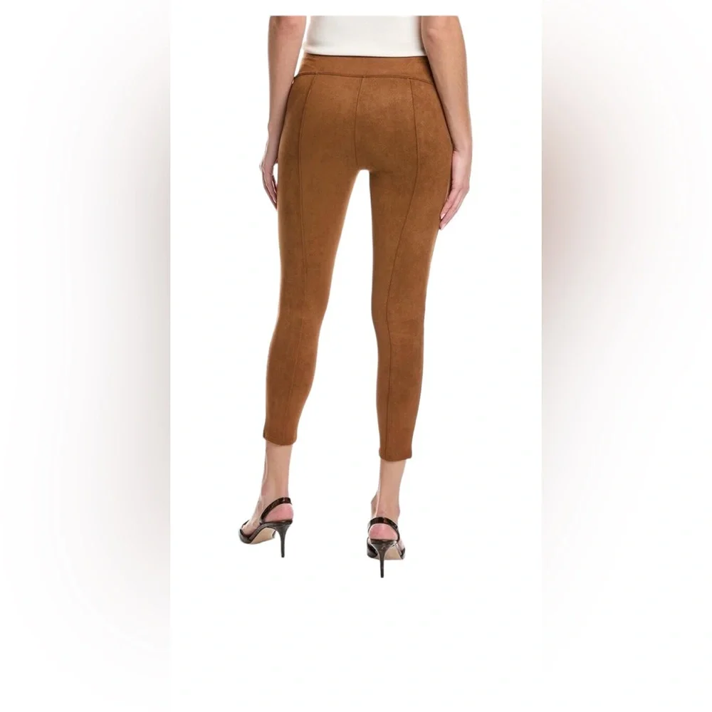 Spanx Faux Suede Leggings Brown‎ Pull On Shaping Leggings NWT Size S